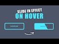 Button Slide to Right Effect on Hover using CSS