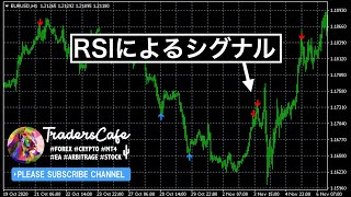 MT4 RSIシグナルのインジケーター「RSI simple signals」RSIのシンプルで軽いタイプです。