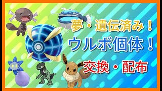 【ポケモン】夢ウルボフル遺伝ウパーなどウルボ個体配布！ポケットモンスターSV配信！みんなで一緒にレイド・図鑑埋め・交換・対戦会配信！【雑談】