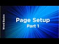 Word Basics - Page Setup Part 1 | Technology Education