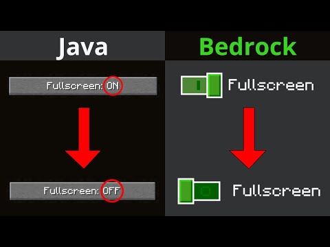 Как отключить или включить полноэкранный режим в Minecraft: Java и Bedrock Edition для ПК