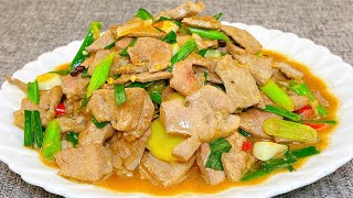 Fried pork liver  Chinese  Recipes