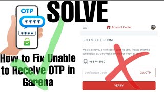 How to Fix Unable to Receive OTP in Garena  / How to Bind Mobile Number to Your Garena Account 2022
