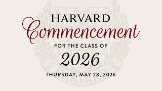 Harvard Commencement 2026
