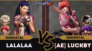 KOF XV🕹️ LALALAA (Luong/Meitekun/Shermie) vs A.E LUCKBY (Isla/O.Shermie/Shermie)🕹️Replay Match 12/24