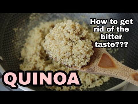 How do you fix bitter quinoa after cooking?