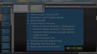 Galen Framework using Java programming - Positional attributes, CSS, Text