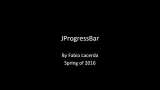 JProgressBar Presentation
