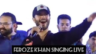 Feroze khan Singing Khuda Aur Mohabbat Song live | 2021