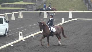 第5８回東都学生馬術大会　複合馬術競技（馬場馬術）　4年　佐々木凱輝＆バラスターベイ