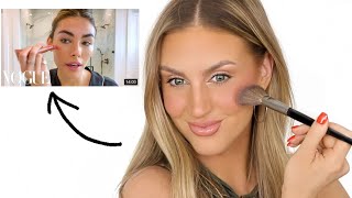 I followed Madison Beer's VOGUE makeup tutorial!! **on a budget**