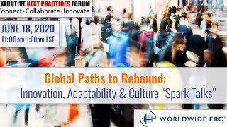 Global Paths to Rebound: Innovation, Adaptability & Culture "Spark Talks"