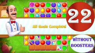 Gardenscapes Level 22 - [2021] [HD] solution of Level 22 on Gardenscapes [No Boosters]