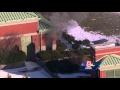 Uncut video: Fire started by equipment explosion