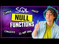SQL NULL Functions | COALESCE, ISNULL, NULLIF, IS (NOT) NULL | #SQL Course 18