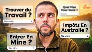 Je réponds à VOS QUESTIONS sur le pvt Australie