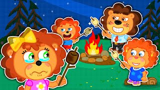 Skip to My Lou ⛺️ Lion Family Camping 🏕 Camping Song - Nursery Rhymes &Kids Song
