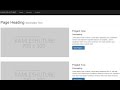 Bootstrap Layout Tutorial - 1 Column  Layout