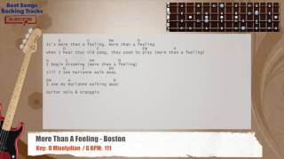 🎻 More Than A Feeling - Boston Bass Backing Track with chords and lyrics