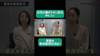 女性が働きやすい会社No.1の、実際の育休取得状況は？　#shorts