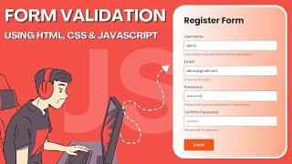 JavaScript Form Validation | How To Make Form Validation Using JavaScript | JavaScript Project