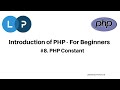 PHP Constant | PHP Tutorial | PHP For Beginners | Learn PHP Programming