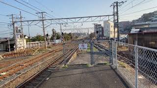 平日１本のみ！！JR阪和線 区間快速和歌山行き　和泉砂川到着