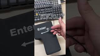 This BIG ENTER button is the perfect gift for a coworker