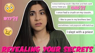 Revealing Your Dirty Secrets 2 (reacting to my subscriber's secrets) | Just Sharon