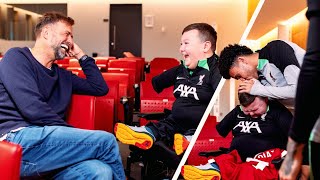 “Once In A Lifetime!” | Klopp, Diaz & LFC Squad's Emotional Surprise For Inspira