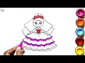 beautiful princess drawing painting colouring for kids toddlers how to draw princess princessdraw