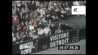 1960s American Football Game, Sports Crowds, Detroit