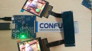 Confu hdmi to mipi DSI board E295FMM1 2.95 inch 1080*1200 AMOLED dual display VR AR HMD Raspi China