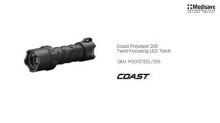 Coast Polysteel 200 Twist Focusing LED Torch POLYSTEEL 200