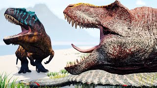 Colossal Tiranossauro Rex! Therizinosaurus Carnívoros + Emboscada (#1) | The Isle Realismo | (PT/BR)