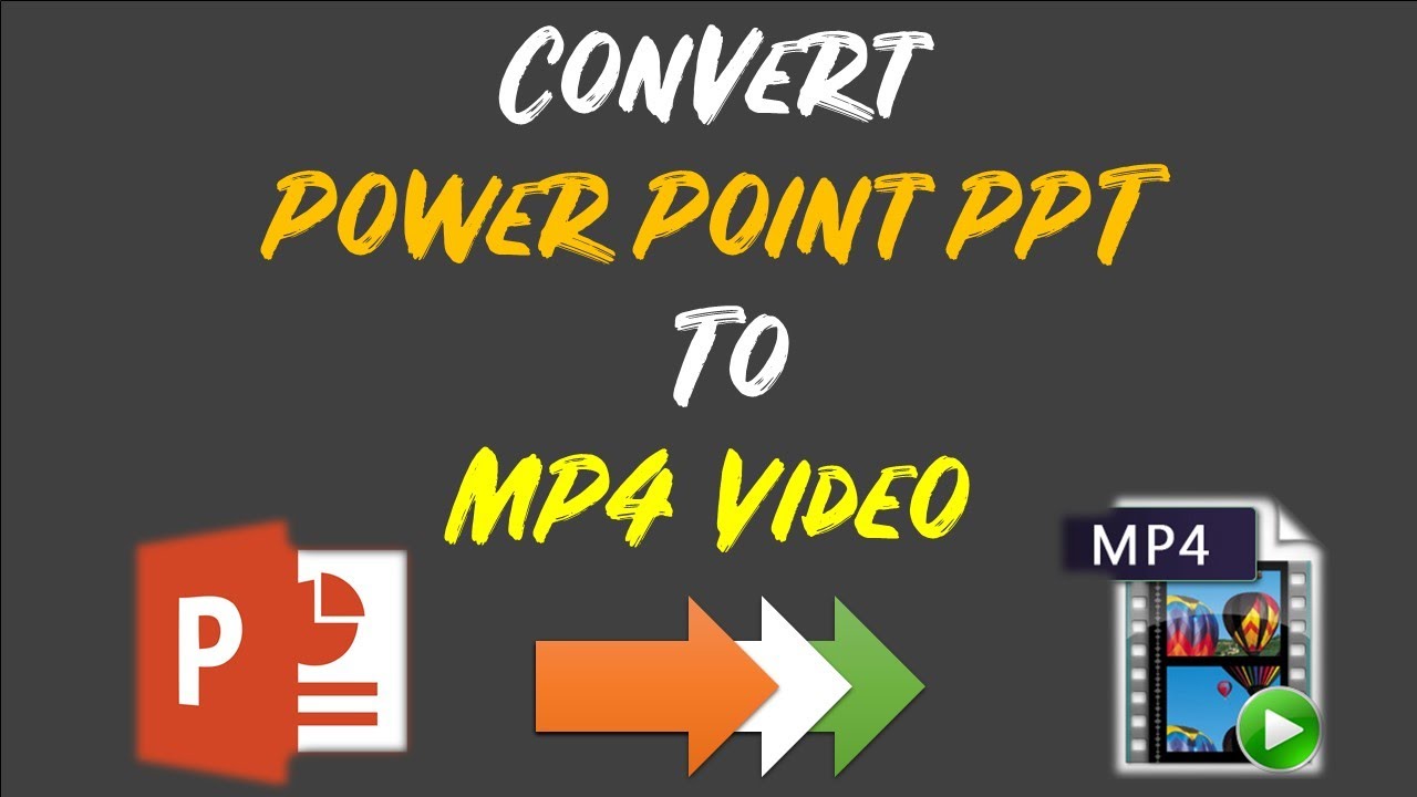 Convert PowerPoint Presentation (PPT) To MP4 Video - YouTube