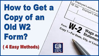 How to Get a Copy of an Old W2 Form? (Without Paying!)