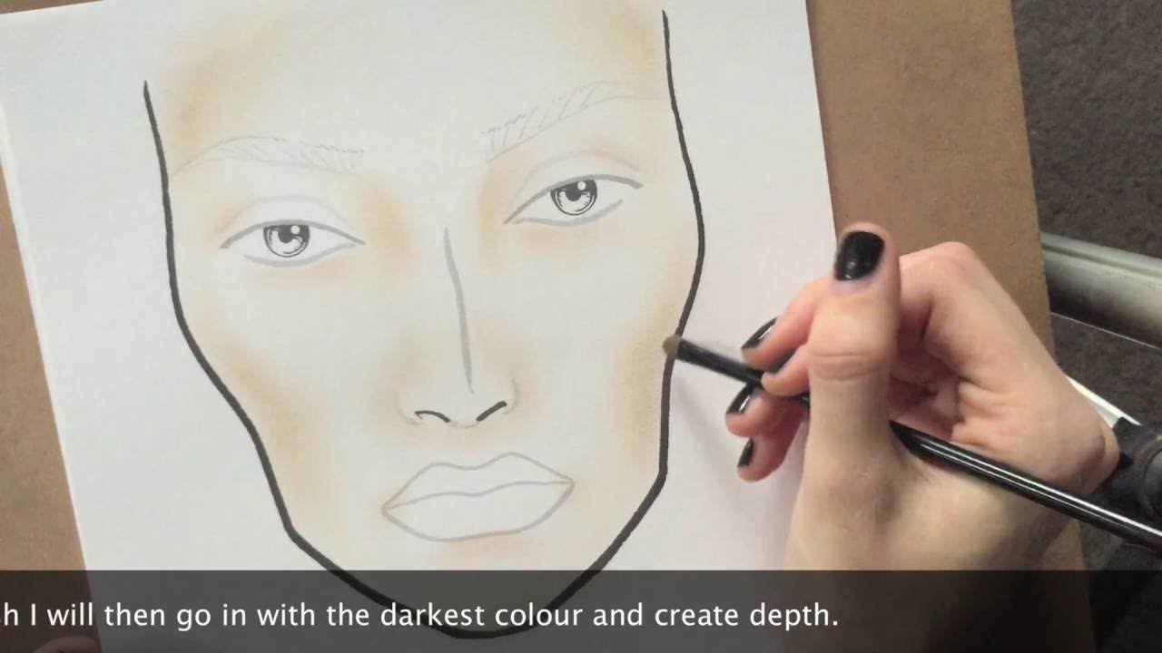 Facechart Tutorial Part I Shading The Face Youtube