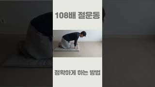 108배 절운동 이렇게 하시면 정확합니다