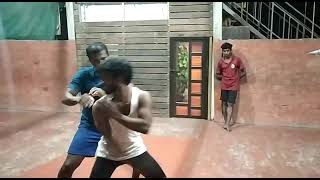 Kalaripayattu training