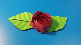 ORIGAMI - Gấp Bông Hoa Hồng || Rose Origami
