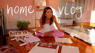 LIVING ALONE | assembling, decorating + rearranging my new space 🎀