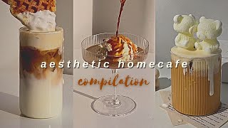 aesthetic homecafe coffee drinks compilation ☕