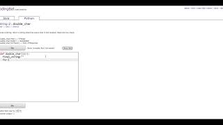 String-2 (double_char) Python Tutorial || codingbat.com