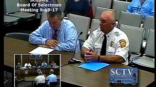 Scituate Board Of Selectmen Meeting 9-19-17