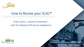 How To Renew a SCAC