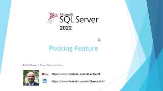 Pivoting in Microsoft SQL Server