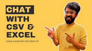 Chat with any CSV or Excel using langchain and Open AI | English