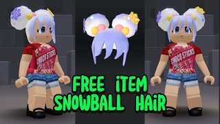 Cara Mendapatkan FREE ITEM SNOWBALL HAIR di ROBLOX 😍😍