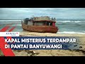 Kapal Misterius Tanpa Awak Terdampar di Pantai Alas Purwo Banyuwangi